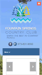 Mobile Screenshot of fountainspringscountryclub.com