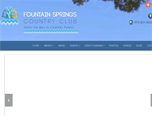 Tablet Screenshot of fountainspringscountryclub.com